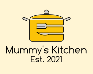 Kitchen Pot Utensil logo design