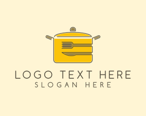 Kitchen Pot Utensil logo design