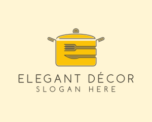 Kitchen Pot Utensil logo design