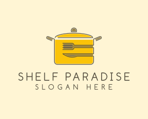 Kitchen Pot Utensil logo design