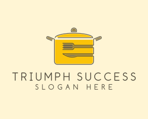 Kitchen Pot Utensil logo design