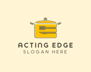 Kitchen Pot Utensil logo design