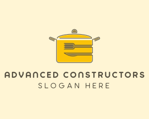 Kitchen Pot Utensil logo design