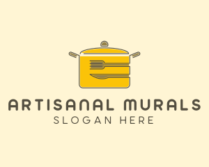 Kitchen Pot Utensil logo design