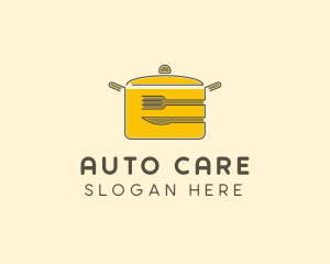 Kitchen Pot Utensil logo design