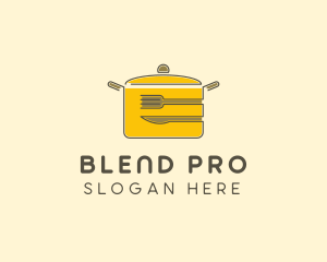 Kitchen Pot Utensil logo design