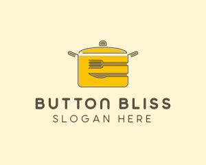 Kitchen Pot Utensil logo design