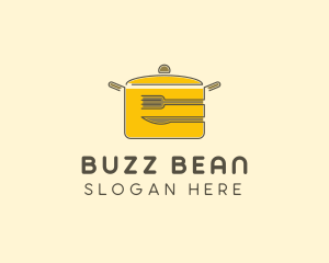 Kitchen Pot Utensil logo design