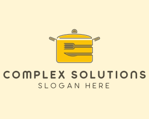 Kitchen Pot Utensil logo design