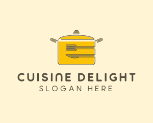 Kitchen Pot Utensil logo design