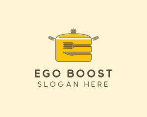 Kitchen Pot Utensil logo design