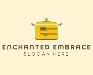 Kitchen Pot Utensil logo design