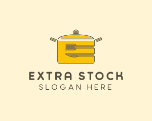 Kitchen Pot Utensil logo design