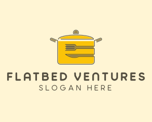 Kitchen Pot Utensil logo design