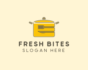 Kitchen Pot Utensil logo design