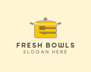 Kitchen Pot Utensil logo design