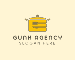 Kitchen Pot Utensil logo design