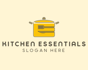 Kitchen Pot Utensil logo design