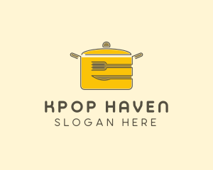 Kitchen Pot Utensil logo design