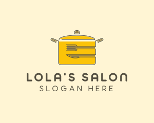 Kitchen Pot Utensil logo design