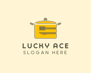 Kitchen Pot Utensil logo design