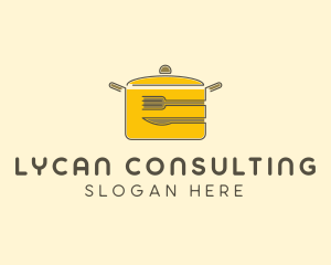 Kitchen Pot Utensil logo design