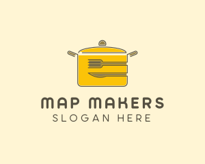 Kitchen Pot Utensil logo design