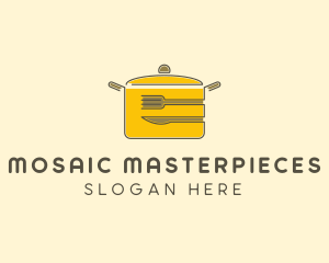 Kitchen Pot Utensil logo design