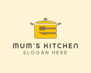 Kitchen Pot Utensil logo design