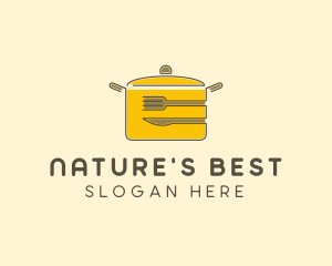 Kitchen Pot Utensil logo design