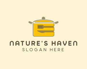 Kitchen Pot Utensil logo design