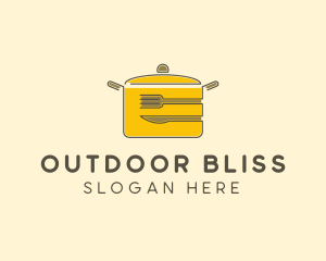 Kitchen Pot Utensil logo design