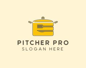 Kitchen Pot Utensil logo design