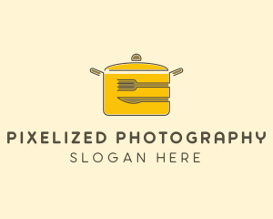 Kitchen Pot Utensil logo design