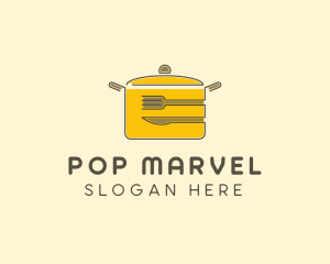 Kitchen Pot Utensil logo design