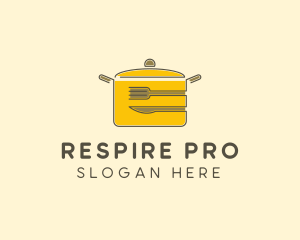 Kitchen Pot Utensil logo design