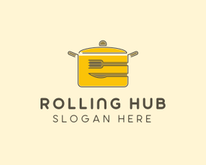 Kitchen Pot Utensil logo design