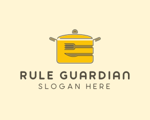 Kitchen Pot Utensil logo design