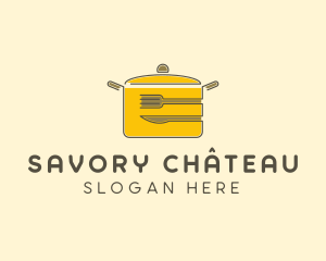 Kitchen Pot Utensil logo design