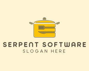 Kitchen Pot Utensil logo design