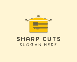 Kitchen Pot Utensil logo design