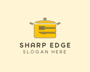 Kitchen Pot Utensil logo design