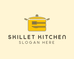 Kitchen Pot Utensil logo design