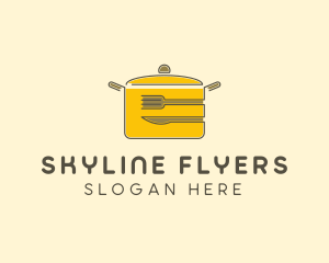 Kitchen Pot Utensil logo design