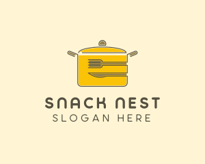 Kitchen Pot Utensil logo design