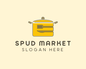 Kitchen Pot Utensil logo design