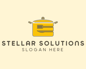 Kitchen Pot Utensil logo design