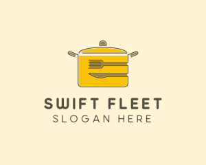 Kitchen Pot Utensil logo design