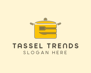 Kitchen Pot Utensil logo design