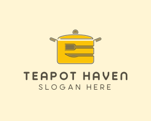 Kitchen Pot Utensil logo design